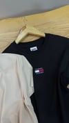 K3857 TJ APLİKLİ PAMUKLU T-SHIRT