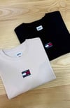 K3857 TJ APLİKLİ PAMUKLU T-SHIRT