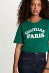 K3876 COUTRE PARİS BASKILI T-SHIRT
