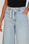 K3885 RA.ILS WİDE LEG MAVİ CROP JEAN