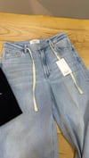 K3885 RA.ILS WİDE LEG MAVİ CROP JEAN