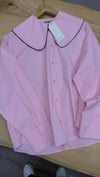 K3888 R.VED YAKA DETAYLI PEMBE GÖMLEK