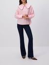 K3888 R.VED YAKA DETAYLI PEMBE GÖMLEK
