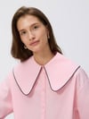 K3888 R.VED YAKA DETAYLI PEMBE GÖMLEK