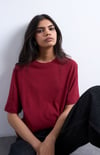K3922 TPSHP BİSİKLET YAKA T-SHIRT