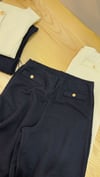 K3927 GOLD DÜĞMELİ WİDE LEG TÜVİT PANTOLON