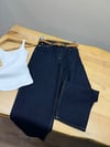 K3932 C.OS TABA DİKİŞLİ KOYU LACİVERT ANKLE JEAN