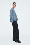 K3949 C.OS MAVİ VİSKOS SWEAT