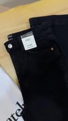 K3961 M.S HİGH RİSE FLARE DUBLE PAÇA SİYAH YIKAMALI JEAN