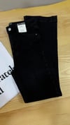 K3961 M.S HİGH RİSE FLARE DUBLE PAÇA SİYAH YIKAMALI JEAN