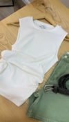 K3977 RE.IS DRAPE DETAYLI FİTİLLİ EKRU ATLET
