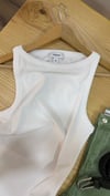 K3978 TPSHP YAKA DETAYLI FİTİLLİ BEYAZ ATLET