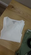 K3979 TPSHP OVAL YAKA FİTİLLİ BEYAZ ATLET