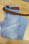 K3985 MDWL KESİK PAÇA DETAYLI MAVİ LİKRASIZ JEAN