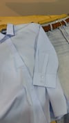 K3986 Z. GİZLİ PATLI 1/3 KOL MAVİ POPLİN GÖMLEK