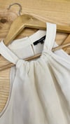 K4003 HALTER YAKA KETEN ELBİSE 