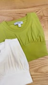 K4004 DRAPELİ BELDEN OTURTMALI T-SHIRT 
