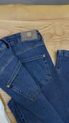 K4005 MSMSH LİKRALI MAVİ FLARE  JEAN
