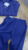 K4006 C.OS MAVİ KETEN PANTOLON