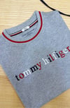 K4015 T.M NAKIŞLI GRİ T-SHIRT 