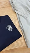 K4026 TROPİCAL NAKIŞLI ANTRASİT T-SHIRT