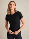 K4037 RE.IS PAMUKLU SİYAH T-SHIRT