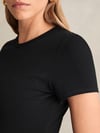 K4037 RE.IS PAMUKLU SİYAH T-SHIRT