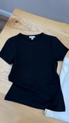 K4037 RE.IS PAMUKLU SİYAH T-SHIRT