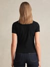 K4037 RE.IS PAMUKLU SİYAH T-SHIRT