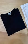 K4037 RE.IS PAMUKLU SİYAH T-SHIRT