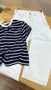 K4053 MA.JE NAKIŞLI ÇİZGİLİ T-SHIRT