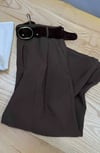 K4062 LİYOSEL CROP KAHVERENGİ PANTOLON