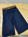 K4086 KOYU LACİVERT BERMUDA DENİM ŞORT