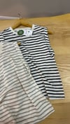 K4111 KETEN GÖRÜNÜMLÜ ÇİZGİLİ T-SHIRT