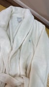 K4116 CK MAVİ NAKIŞLI UNISEX BORNOZ