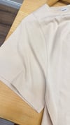 K4159 TPSHP GENİŞ KOL DETAYLI BEJ T-SHIRT