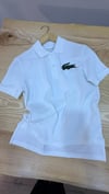 K4164 BÜYÜK LOGOLU BEYAZ POLO T-SHIRT