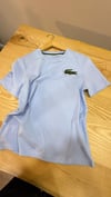 K4165 BÜYÜK LOGOLU BİSİKLET YAKA MAVİ T-SHIRT