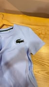 K4165 BÜYÜK LOGOLU BİSİKLET YAKA MAVİ T-SHIRT
