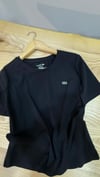K4166 RELAXED FİT BİSİKLET YAKA PAMUKLU SİYAH T-SHIRT