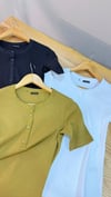 K4190 4 DÜĞMELİ FİTİLLİ T-SHIRT