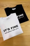 K4215 V.B IT'S FİNE BASKILI T-SHIRT