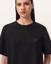 K4222 ALL S. KALP NAKIŞLI ORGANİK PAMUK T-SHIRT