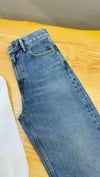 K4230 PRL MAVİ WİDE LEG CROP JEAN