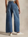 K4230 PRL MAVİ WİDE LEG CROP JEAN