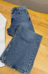 K4230 PRL MAVİ WİDE LEG CROP JEAN