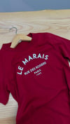K4231 BASKILI BORDO T-SHIRT