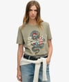 K4239 SPR.DRY VİNTAGE TAŞ BASKILI T-SHIRT