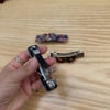 K4248 BÜZGÜ DETAYLI OTOMATİK KLİPSLİ 3'LÜ KEMİK TOKA
