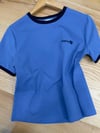 K4265 İ.YOL NAKIŞLI MAVİ T-SHIRT